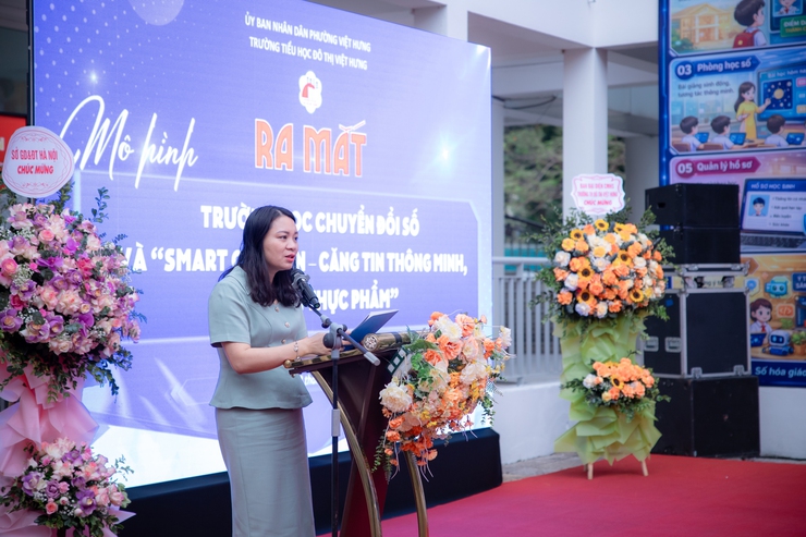 VIỆT HƯNG ĐI ĐẦU TRONG "SỐ HÓA" AN TOÀN THỰC PHẨM HỌC ĐƯỜNG: RA MẮT MÔ HÌNH SMART CANTEEN TẠI TRƯỜNG TIỂU HỌC ĐÔ THỊ VIỆT HƯNG- Ảnh 2.