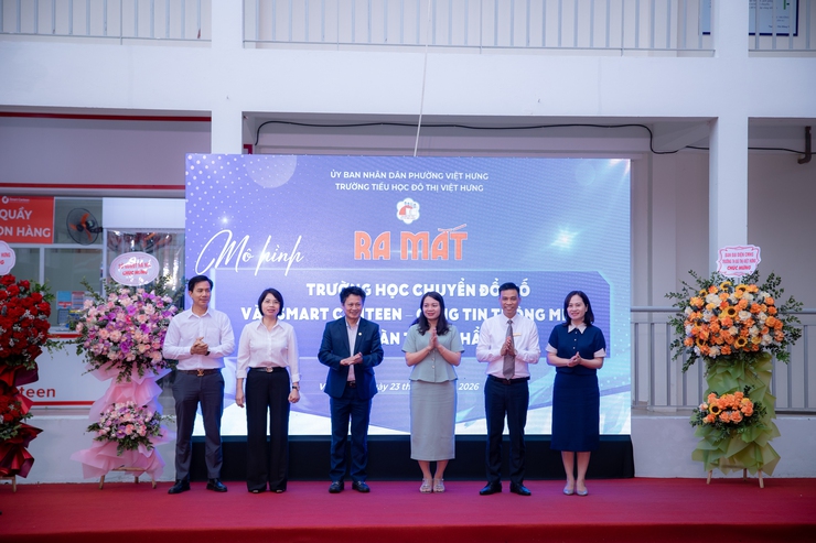 VIỆT HƯNG ĐI ĐẦU TRONG "SỐ HÓA" AN TOÀN THỰC PHẨM HỌC ĐƯỜNG: RA MẮT MÔ HÌNH SMART CANTEEN TẠI TRƯỜNG TIỂU HỌC ĐÔ THỊ VIỆT HƯNG- Ảnh 11.