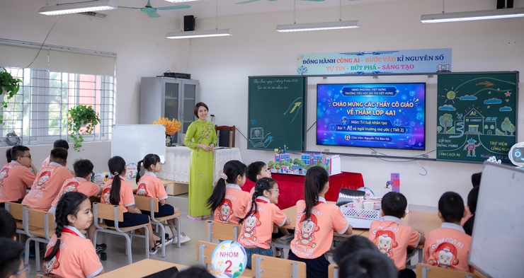 VIỆT HƯNG ĐI ĐẦU TRONG "SỐ HÓA" AN TOÀN THỰC PHẨM HỌC ĐƯỜNG: RA MẮT MÔ HÌNH SMART CANTEEN TẠI TRƯỜNG TIỂU HỌC ĐÔ THỊ VIỆT HƯNG- Ảnh 23.