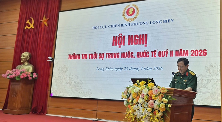 Lễ ra mắt thành lập Chi hội Cựu chiến binh khối cơ quan Đảng – UBND phường Long Biên và Thông tin thời sự trong nước, quốc tế quý II năm 2026- Ảnh 5.