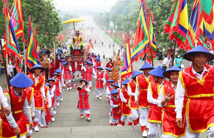 Giỗ Tổ Hùng Vương 10/3: Hướng về nguồn cội, khơi dậy niềm tự hào dân tộc trên quê hương Chuyên Mỹ.- Ảnh 2.