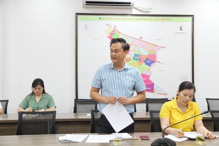 UBND phường Xuân Phương tổ chức hội nghị đánh giá kết quả thực hiện chính sách BHXH, BHYT quý I, phương hướng nhiệm vụ quý II/2026- Ảnh 7.