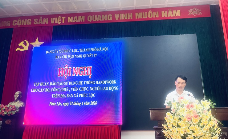 Phúc Lộc: Tập huấn, hướng dẫn sử dụng Hệ thống HanoiWork cho đội ngũ cán bộ, công chức, viên chức theo 4 trục- Ảnh 3.