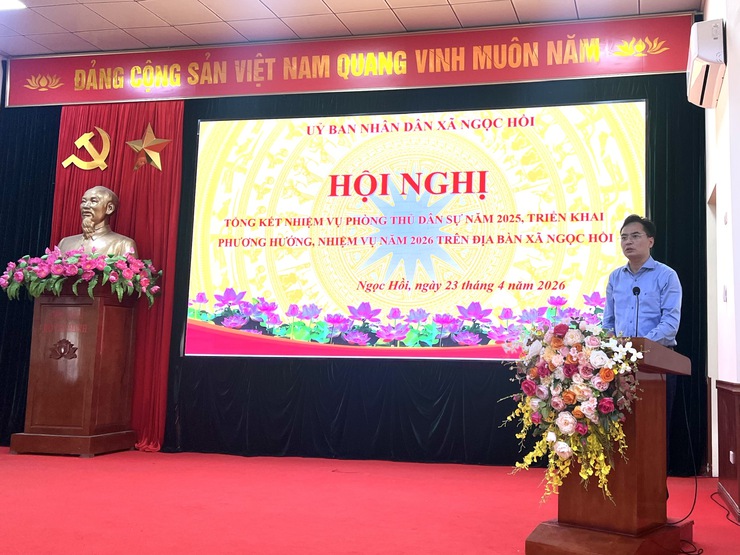 Ngọc Hồi tổng kết công tác phòng thủ dân sự năm 2025, triển khai nhiệm vụ năm 2026- Ảnh 3.