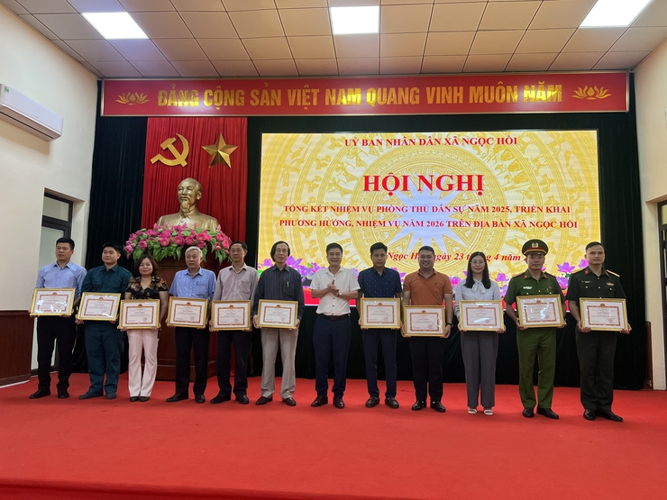 Ngọc Hồi tổng kết công tác phòng thủ dân sự năm 2025, triển khai nhiệm vụ năm 2026- Ảnh 4.