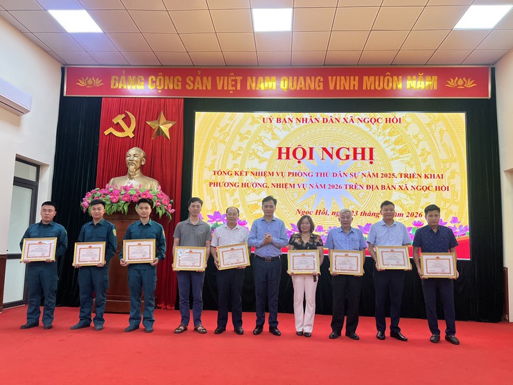 Ngọc Hồi tổng kết công tác phòng thủ dân sự năm 2025, triển khai nhiệm vụ năm 2026- Ảnh 6.