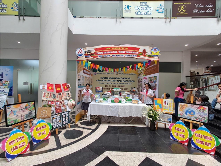Tưng bừng Ngày Sách và Văn hóa đọc phường Tây Hồ năm 2026: Đánh thức khát vọng tri thức trong kỷ nguyên số- Ảnh 3.
