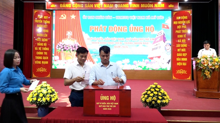 Mỹ Đức phát động ủng hộ Quỹ "Vì biển, đảo Việt Nam"; “ Quỹ bảo trợ trẻ em” và triển khai thực hiện “ Tháng nhân đạo” năm 2026- Ảnh 7.