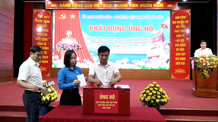 Mỹ Đức phát động ủng hộ Quỹ "Vì biển, đảo Việt Nam"; “ Quỹ bảo trợ trẻ em” và triển khai thực hiện “ Tháng nhân đạo” năm 2026- Ảnh 8.