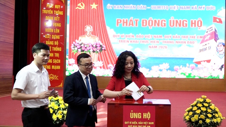 Mỹ Đức phát động ủng hộ Quỹ "Vì biển, đảo Việt Nam"; “ Quỹ bảo trợ trẻ em” và triển khai thực hiện “ Tháng nhân đạo” năm 2026- Ảnh 10.