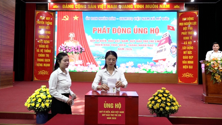 Mỹ Đức phát động ủng hộ Quỹ "Vì biển, đảo Việt Nam"; “ Quỹ bảo trợ trẻ em” và triển khai thực hiện “ Tháng nhân đạo” năm 2026- Ảnh 11.