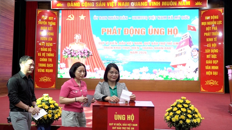 Mỹ Đức phát động ủng hộ Quỹ "Vì biển, đảo Việt Nam"; “ Quỹ bảo trợ trẻ em” và triển khai thực hiện “ Tháng nhân đạo” năm 2026- Ảnh 12.