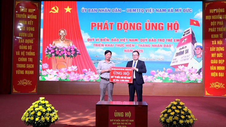 Mỹ Đức phát động ủng hộ Quỹ "Vì biển, đảo Việt Nam"; “ Quỹ bảo trợ trẻ em” và triển khai thực hiện “ Tháng nhân đạo” năm 2026- Ảnh 14.