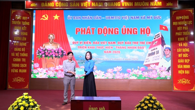 Mỹ Đức phát động ủng hộ Quỹ "Vì biển, đảo Việt Nam"; “ Quỹ bảo trợ trẻ em” và triển khai thực hiện “ Tháng nhân đạo” năm 2026- Ảnh 15.