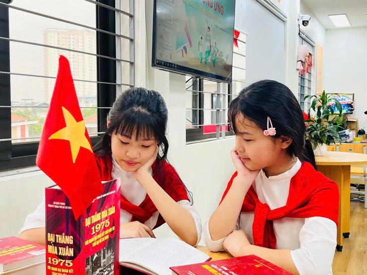 Lan tỏa văn hóa đọc tại các trường học phường Long Biên- Ảnh 14.