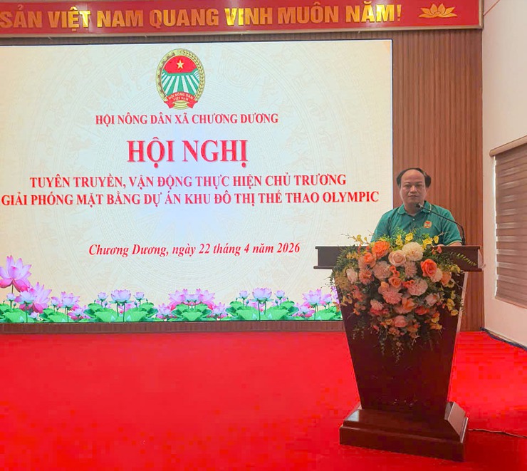 Hội Nông dân xã Chương Dương vận động hội viên phối hợp giải phóng mặt bằng dự án Khu đô thị thể thao - Olympic- Ảnh 3.