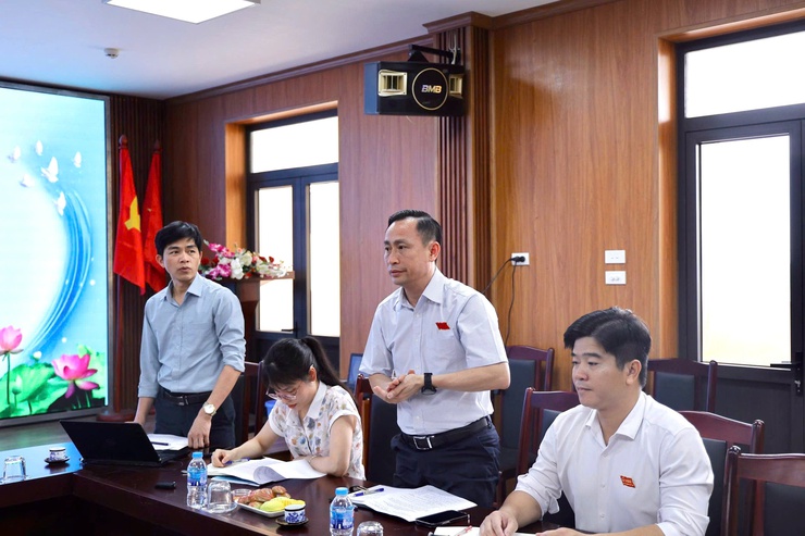 BAN KINH TẾ - NGÂN SÁCH HĐND XÃ THIÊN LỘC KHẢO SÁT CÔNG TÁC QUẢN LÝ, SỬ DỤNG TÀI SẢN CÔNG VÀ CÔNG TÁC THU - CHI TÀI CHÍNH TẠI TRƯỜNG TIỂU HỌC THĂNG LONG- Ảnh 5.