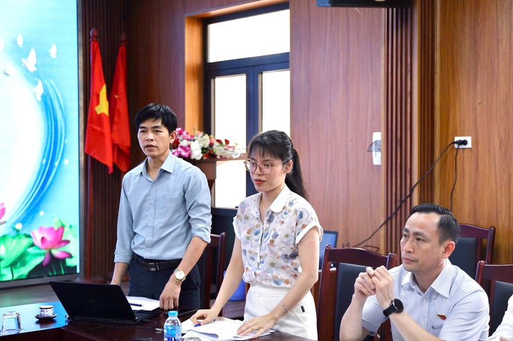 BAN KINH TẾ - NGÂN SÁCH HĐND XÃ THIÊN LỘC KHẢO SÁT CÔNG TÁC QUẢN LÝ, SỬ DỤNG TÀI SẢN CÔNG VÀ CÔNG TÁC THU - CHI TÀI CHÍNH TẠI TRƯỜNG TIỂU HỌC THĂNG LONG- Ảnh 4.