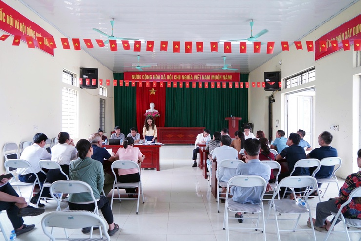 Phường Chương Mỹ tổ chức đối thoại với người dân tổ dân phố Cao Sơn và Sơn Đồng về dự thảo phương án bồi thường, hỗ trợ, tái định cư dự án cải tạo, nâng cấp Quốc lộ 6 đoạn Ba La – Xuân Mai- Ảnh 1.