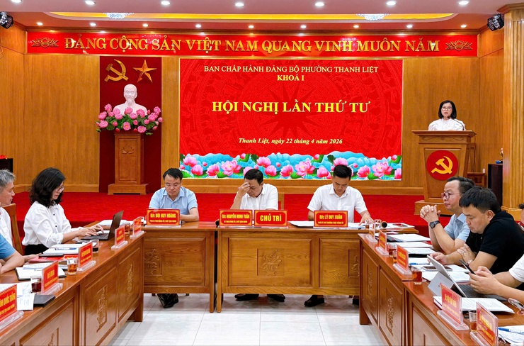 Hội nghị lần thứ Tư – Ban chấp hành Đảng bộ phường Thanh Liệt khoá I thống nhất nhiều nội dung quan trọng- Ảnh 6.