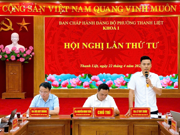 Hội nghị lần thứ Tư – Ban chấp hành Đảng bộ phường Thanh Liệt khoá I thống nhất nhiều nội dung quan trọng- Ảnh 4.
