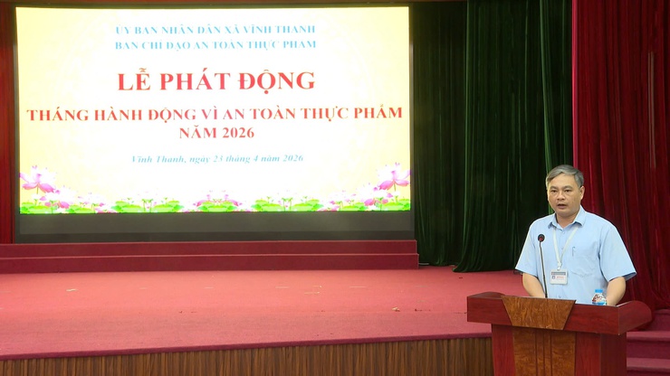 Xã Vĩnh Thanh tổ chức Lễ phát động "Tháng hành động vì an toàn thực phẩm" năm 2026- Ảnh 1.