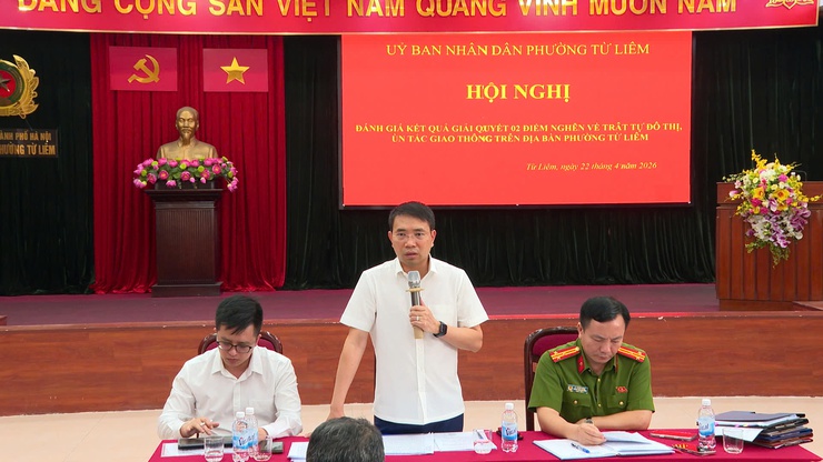 Hội nghị sơ kết công tác giải quyết điểm nghẽn về trật tự đô thị và ùn tắc giao thông trên địa bàn phường Từ Liêm- Ảnh 6.