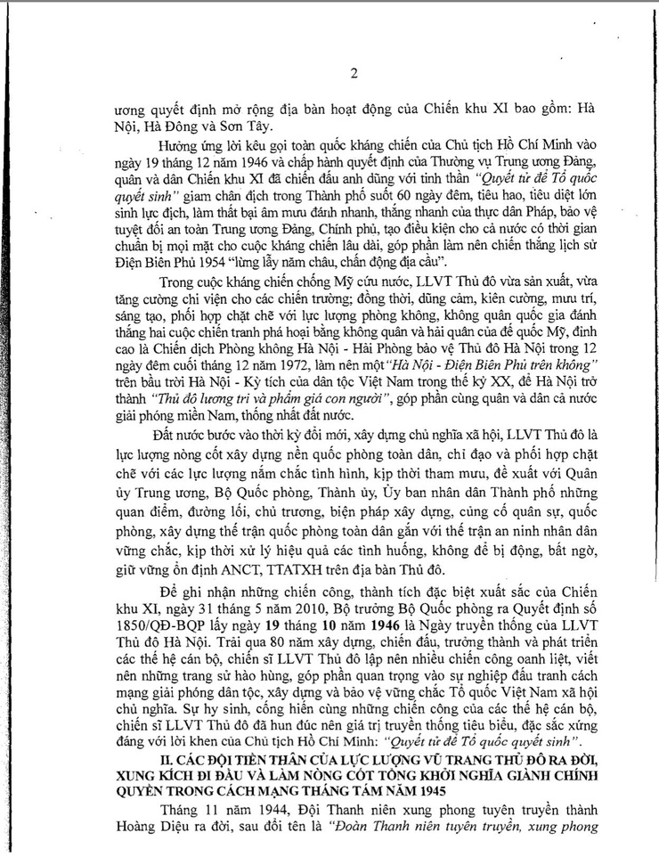 ĐỀ CƯƠNG TUYÊN TRUYỀN 80 NĂM XÂY DỰNG, CHIẾN ĐẤU VÀ TRƯỞNG THÀNH CỦA LỰC LƯỢNG VŨ TRANG THỦ ĐÔ HÀ NỘI (19/10/1946 - 19/10/2026).- Ảnh 2.
