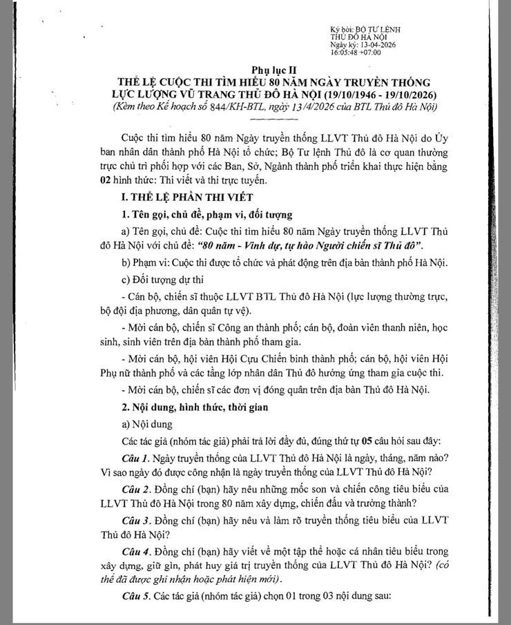 XÃ SÓC SƠN TĂNG CƯỜNG TUYÊN TRUYỀN, HƯỞNG ỨNG CUỘC THI TÌM HIỂU 80 NĂM NGÀY TRUYỀN THỐNG LLVT THỦ ĐÔ HÀ NỘI.- Ảnh 1.