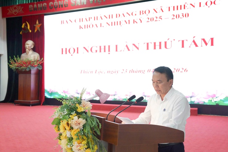 HỘI NGHỊ LẦN THỨ TÁM BAN CHẤP HÀNH ĐẢNG BỘ XÃ THIÊN LỘC, NHIỆM KỲ 2025 – 2030- Ảnh 6.
