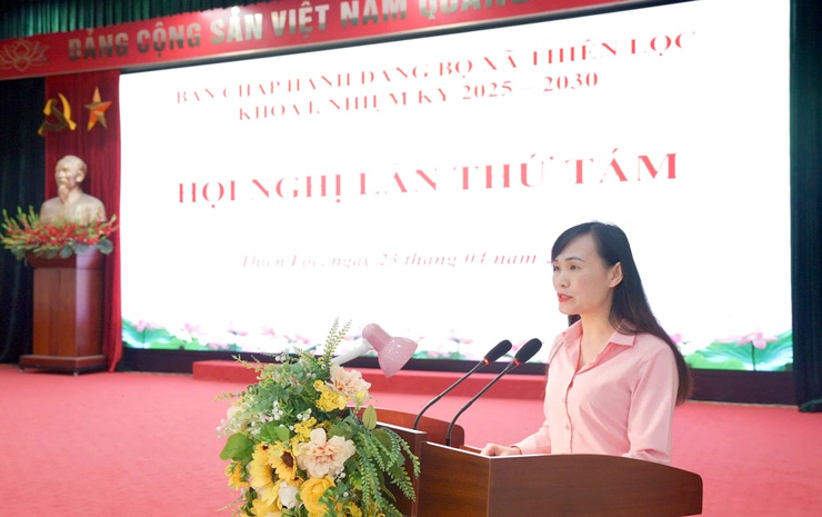 HỘI NGHỊ LẦN THỨ TÁM BAN CHẤP HÀNH ĐẢNG BỘ XÃ THIÊN LỘC, NHIỆM KỲ 2025 – 2030- Ảnh 7.