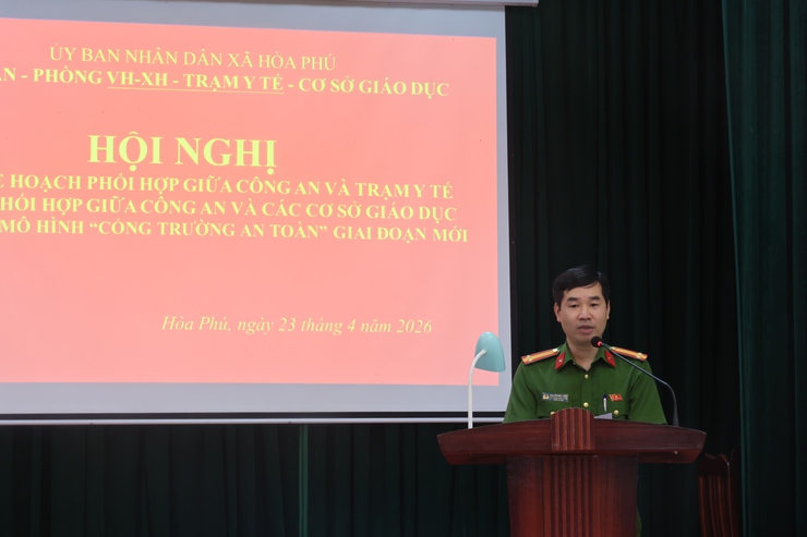 Hội nghị ký kết kế hoạch phối hợp giữa Công an xã với Trạm Y tế- Ảnh 3.