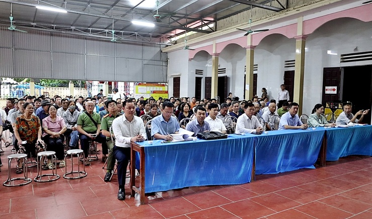 Xuân Mai đối thoại, vận động bàn giao mặt bằng dự án Quốc lộ 6 với hộ gia đình, cá nhân thôn Xuân Mai, Chiến Thắng- Ảnh 9.