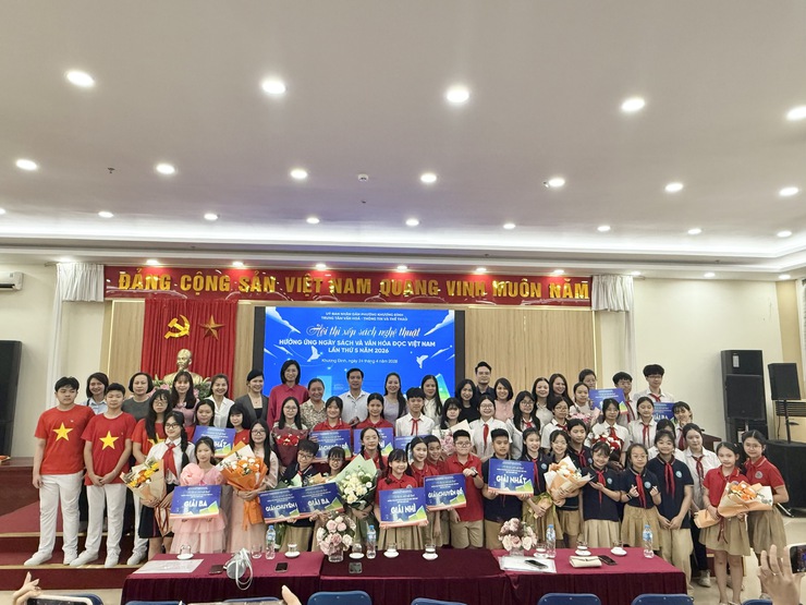 Phường Khương Đình tổ chức Hội thi xếp sách nghệ thuật hưởng ứng Ngày Sách và Văn hóa đọc Việt Nam năm 2026- Ảnh 1.