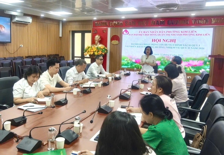 Ban đại diện Hội đồng quản trị Ngân hàng Chính sách xã hội phường Kim Liên triển khai đánh giá hoạt động tín dụng quý I và triển khai phương hướng, nhiệm vụ quý II năm 2026- Ảnh 3.