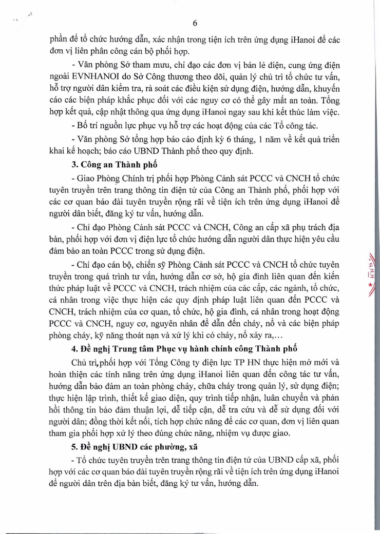 Kế hoạch triển khai tư vấn, hướng dẫn đảm bảo an toàn PCCC trong quản lý, sử dụng điện cho người dân địa bàn thành phố Hà Nội- Ảnh 6.