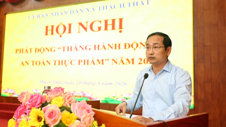 Thạch Thất ra quân hưởng ứng “Tháng hành động vì An toàn thực phẩm” năm 2026- Ảnh 1.