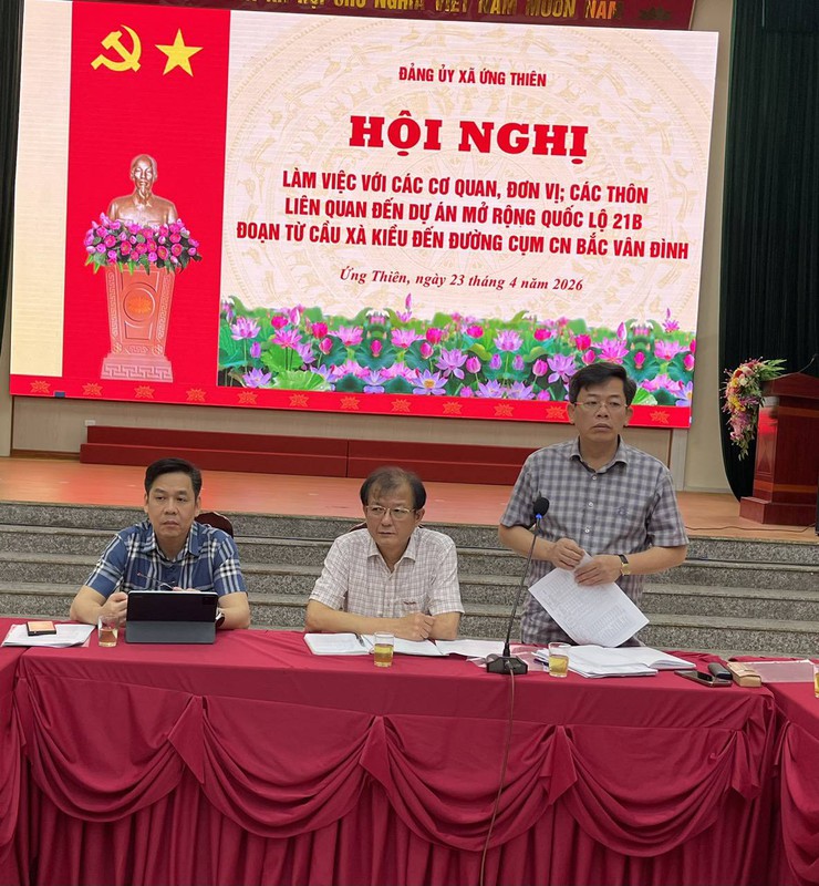Ứng Thiên đẩy nhanh giải phóng mặt bằng dự án mở rộng Quốc lộ 21B- Ảnh 6.