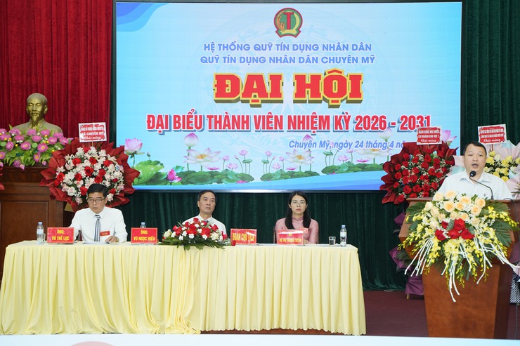 Quỹ tín dụng nhân dân Chuyên Mỹ tổ chức đại hội đại biểu thành viên nhiệm kỳ 2026-2031- Ảnh 4.