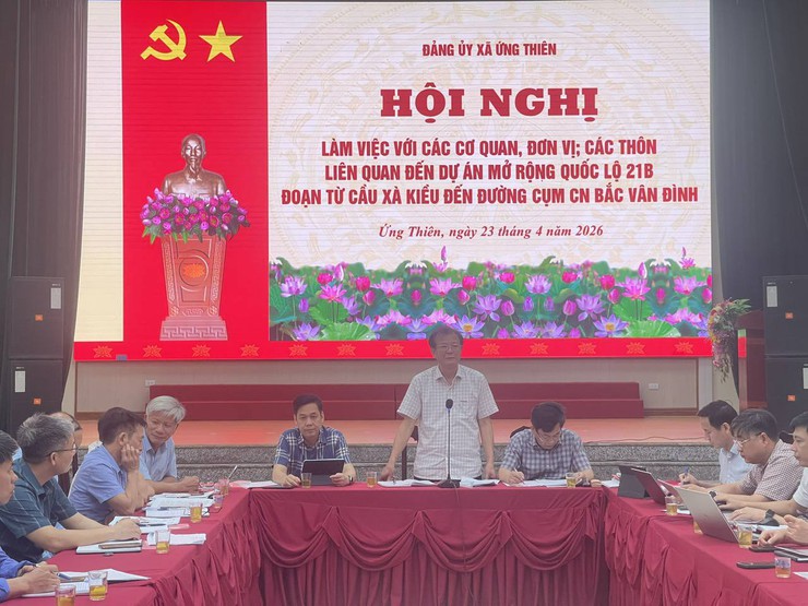 Ứng Thiên đẩy nhanh giải phóng mặt bằng dự án mở rộng Quốc lộ 21B- Ảnh 5.