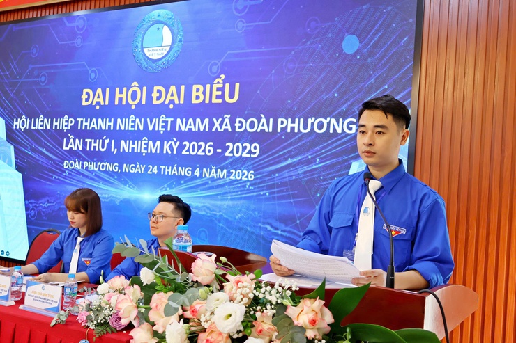 Đại hội đại biểu Hội Liên hiệp thanh niên xã Đoài Phương lần thứ I nhiệm kỳ 2026 – 2029- Ảnh 6.