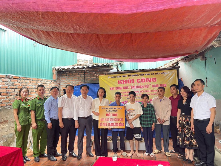 Hát Môn khởi công xây dựng nhà Đại đoàn kết cho hộ cận nghèo- Ảnh 3.