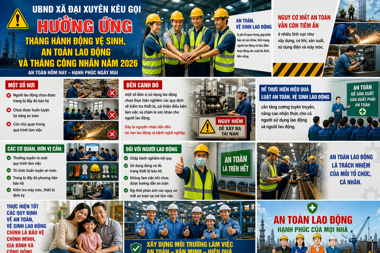 Hưởng ứng Tháng hành động về An toàn, vệ sinh lao động và Tháng Công nhân năm 2026- Ảnh 2.