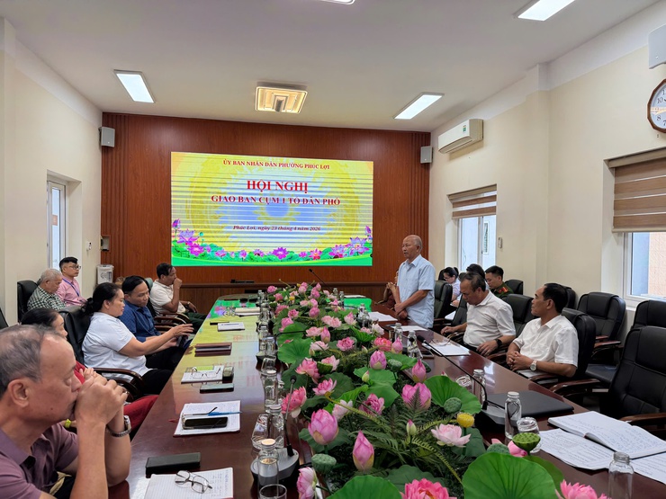 Hội nghị giao ban Cụm 01 Tổ dân phố phường Phúc Lợi- Ảnh 5.