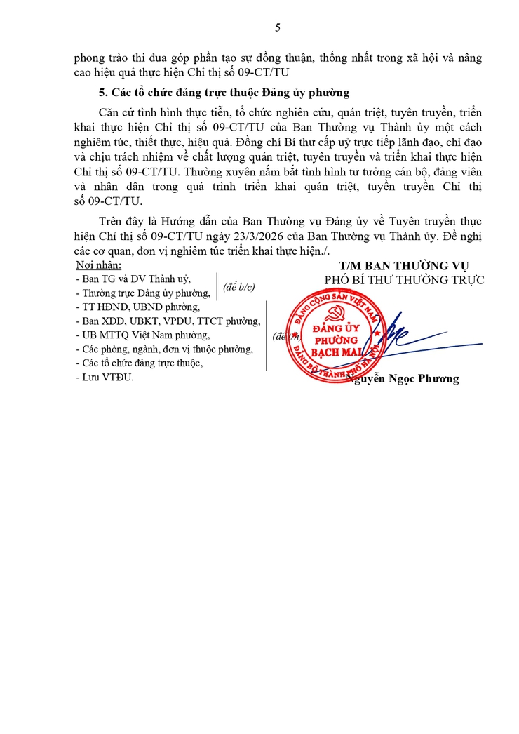 Hướng dẫn Tuyên truyền thực hiện Chỉ thị số 09-CT/TU, ngày 23/3/2026 của Ban Thường vụ Thành ủy- Ảnh 5.