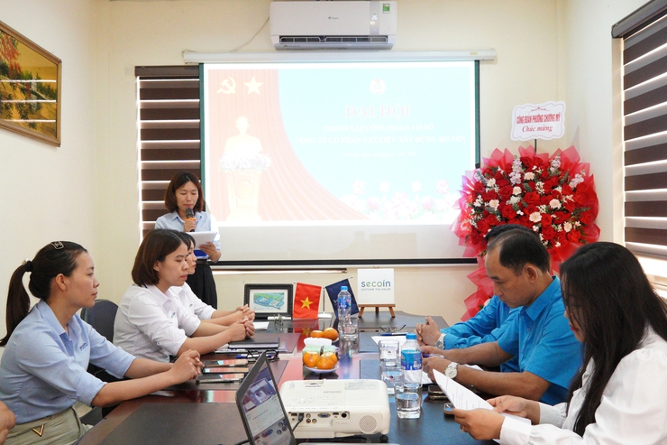 Đại hội thành lập Công đoàn Công ty Cổ phần Vật liệu Xây dựng Secoin- Ảnh 1.