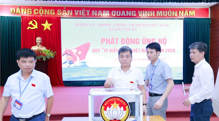 Xã Yên Xuân phát động ủng hộ quỹ “Vì biển, đảo Việt Nam năm 2026- Ảnh 4.