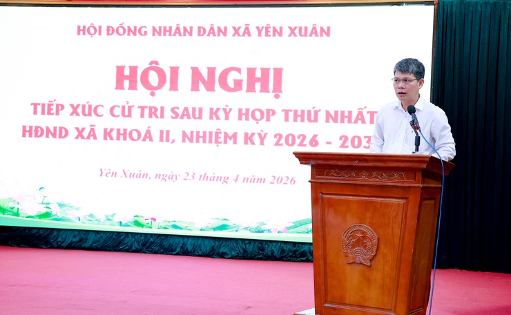HỘI NGHỊ TIẾP XÚC CỬ TRI SAU KỲ HỌP THỨ NHẤT HĐND XÃ KHÓA II, NHIỆM KỲ 2026 - 2031- Ảnh 2.