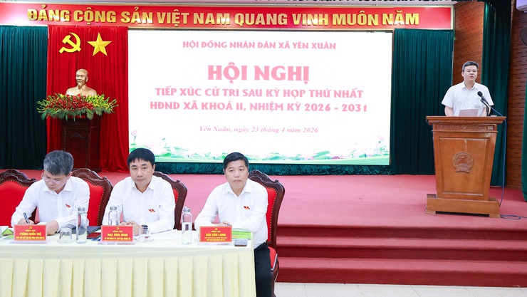 HỘI NGHỊ TIẾP XÚC CỬ TRI SAU KỲ HỌP THỨ NHẤT HĐND XÃ KHÓA II, NHIỆM KỲ 2026 - 2031- Ảnh 3.