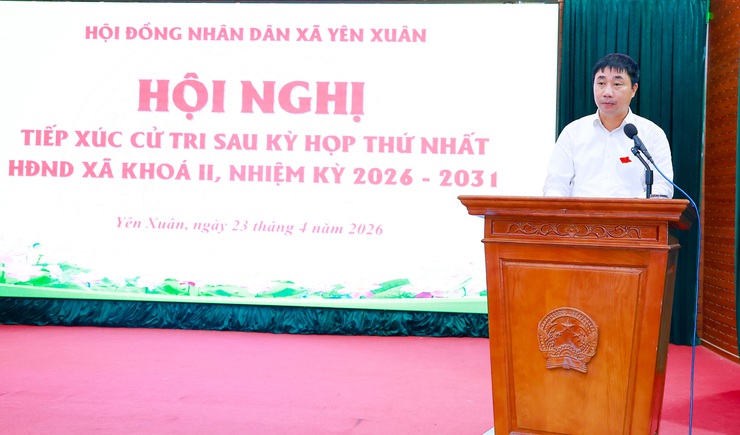 HỘI NGHỊ TIẾP XÚC CỬ TRI SAU KỲ HỌP THỨ NHẤT HĐND XÃ KHÓA II, NHIỆM KỲ 2026 - 2031- Ảnh 4.